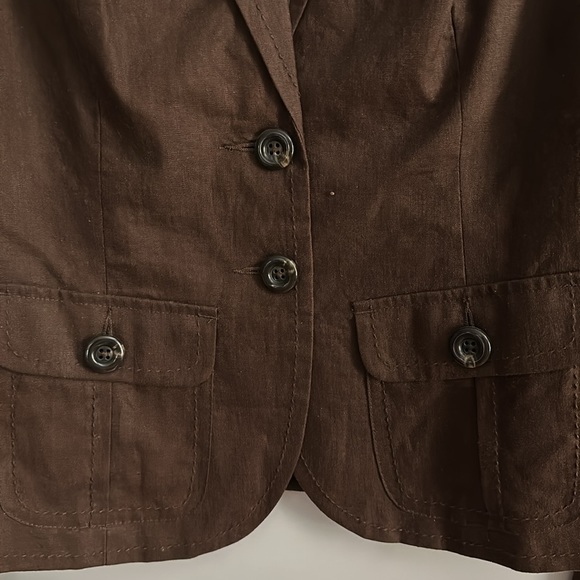 Merona Brown Linen Suit - Picture 6 of 8